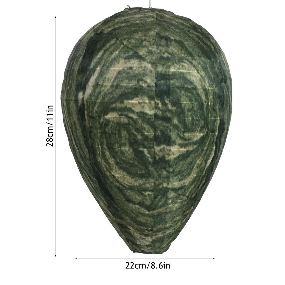 1pc Wasp Nest Decoy Fake Wasp Nest Non-Toxic Waterproof Wasp Deterrents and Repellent for Garden Wasps Hornets Hanging Wasp Trap