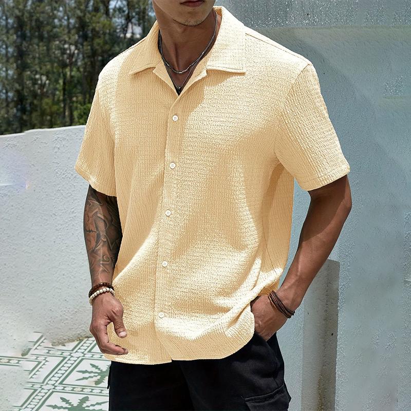 Men's Casual Shirt Summer Short Sleeve Male Clothing Hip Hop Streetwear Plus Tops Black White Tee Fashion Baggy Shirt For Men