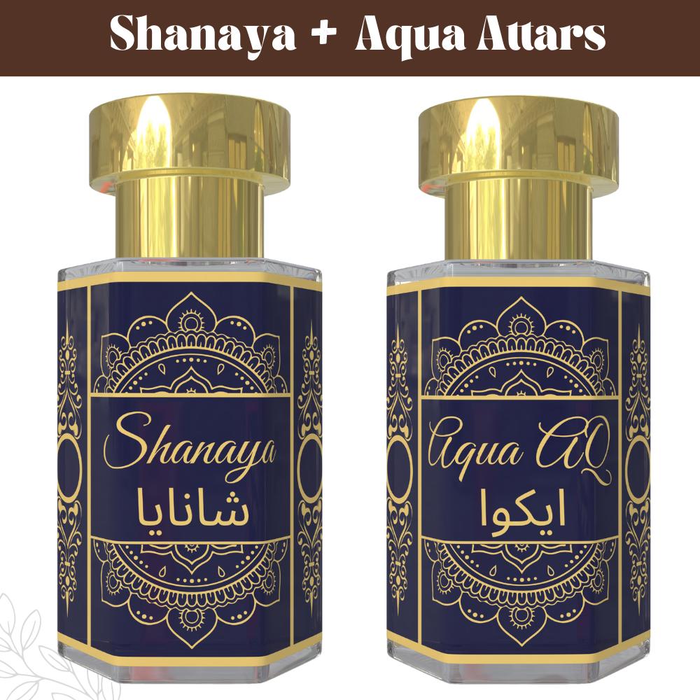 Shanaya  & Aqua Attar – Свежее Масло-Аттар, Вдохновленное Водой, Стойкий Аромат | Унисекс, Без Спирта, Аттар для Ежедневного Использования | 6 мл Pack= 6ml