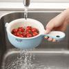 Space-saving Berry Cleaning Bowl Double-layer Strainer Ladle Fashion Drainage Basket  Grape