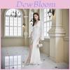 Lace Wedding Dress For Bridesmaids With Long Sleeves Vneck Fit For Autumn