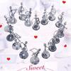Little Iron Art Musician Creative Men/Women Music Band Crafts Home Office Desk Decoration Birthday Gift 8 Pack (Woman)