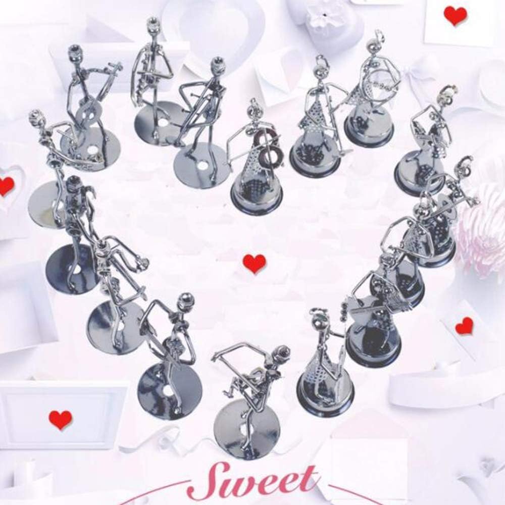 Little Iron Art Musician Creative Men/Women Music Band Crafts Home Office Desk Decoration Birthday Gift 8 Pack (Woman)