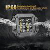 5" 40W Flush Mount Work For Tractors Boat Auto Off Road 4X4 12V 24V Spotlight LED Light Bar Car Driving Lamp