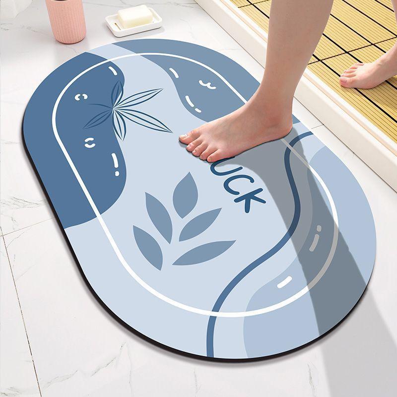 Diatom Mud Cushion Absorbent Mat Toilet Entry Door Non-slip Mat Bathroom Foot Mat Toilet Entry Carpet