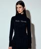 Nigaennikol Nicole Pintuck Line Turtleneck Top_Black