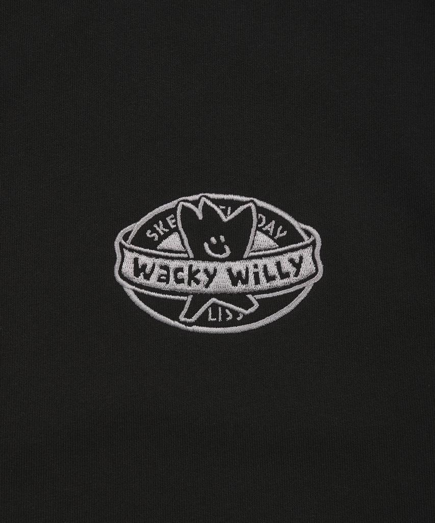 Wacky Willy Kiki Sleeveless Zip-Up Hoodie Black