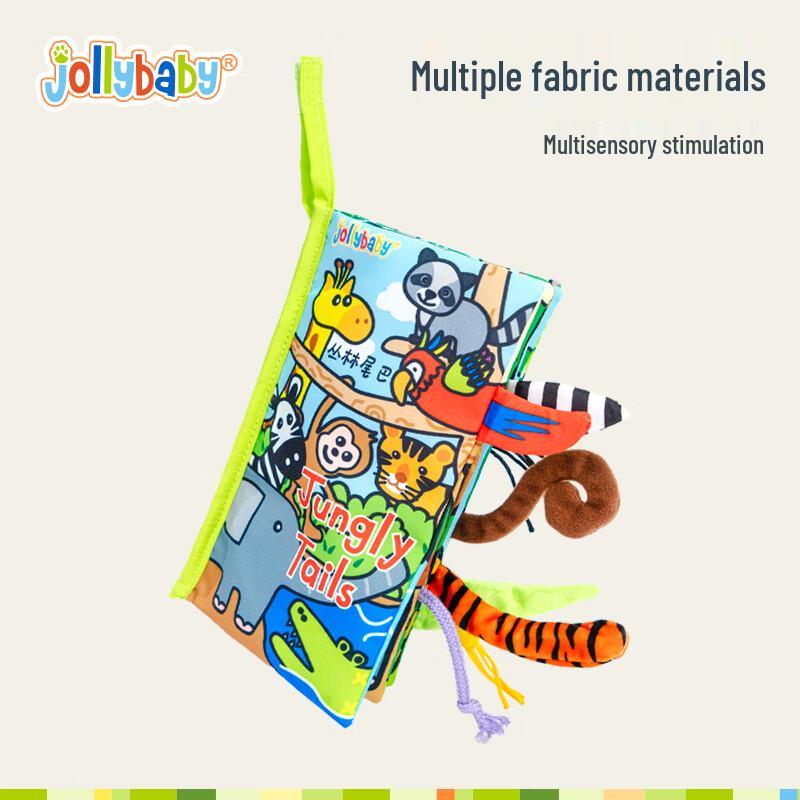 Jollybaby Washable Baby Tail Cloth Book
