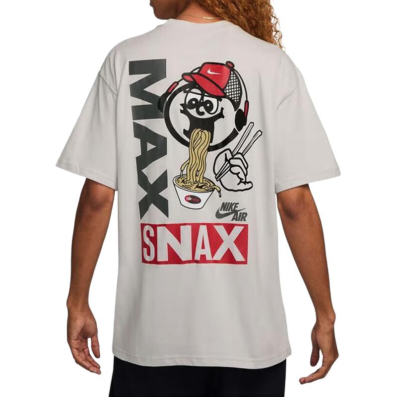 Nike Sportswear AS U NSW Tee M90 OC Sole Food Logo Cartoon Crew Neck Short Sleeve T-Shirt Men Tops White HJ0769078