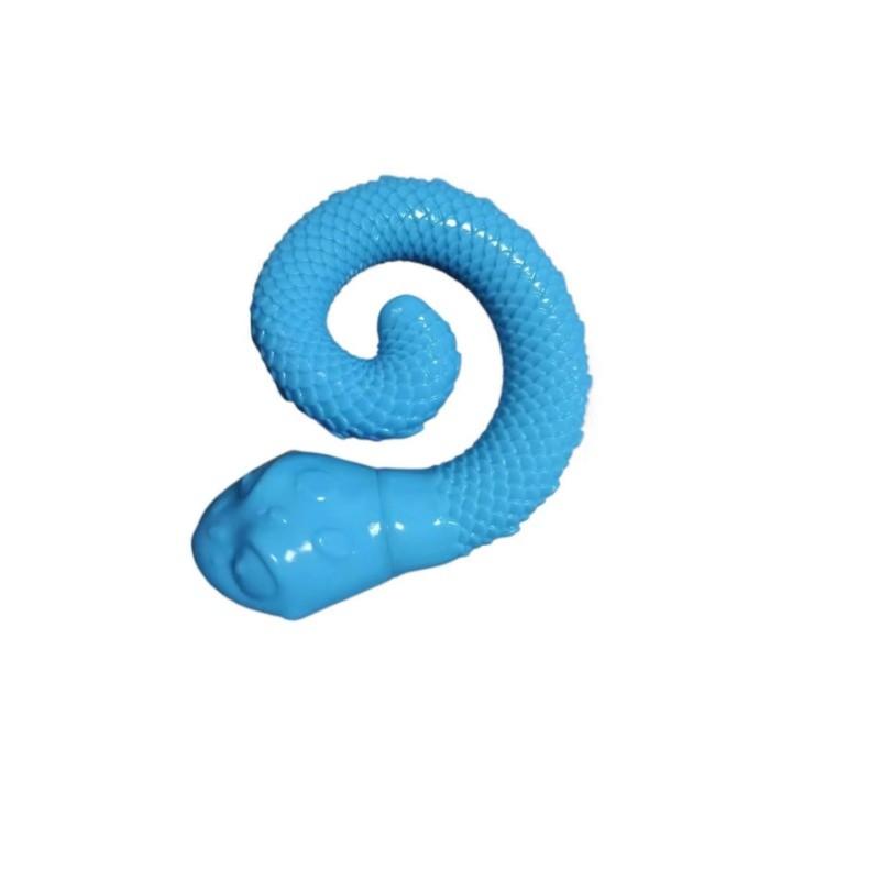 Pet Chew Toy Silicone Snake With Sound For Cats Dogs Training And Enrichment