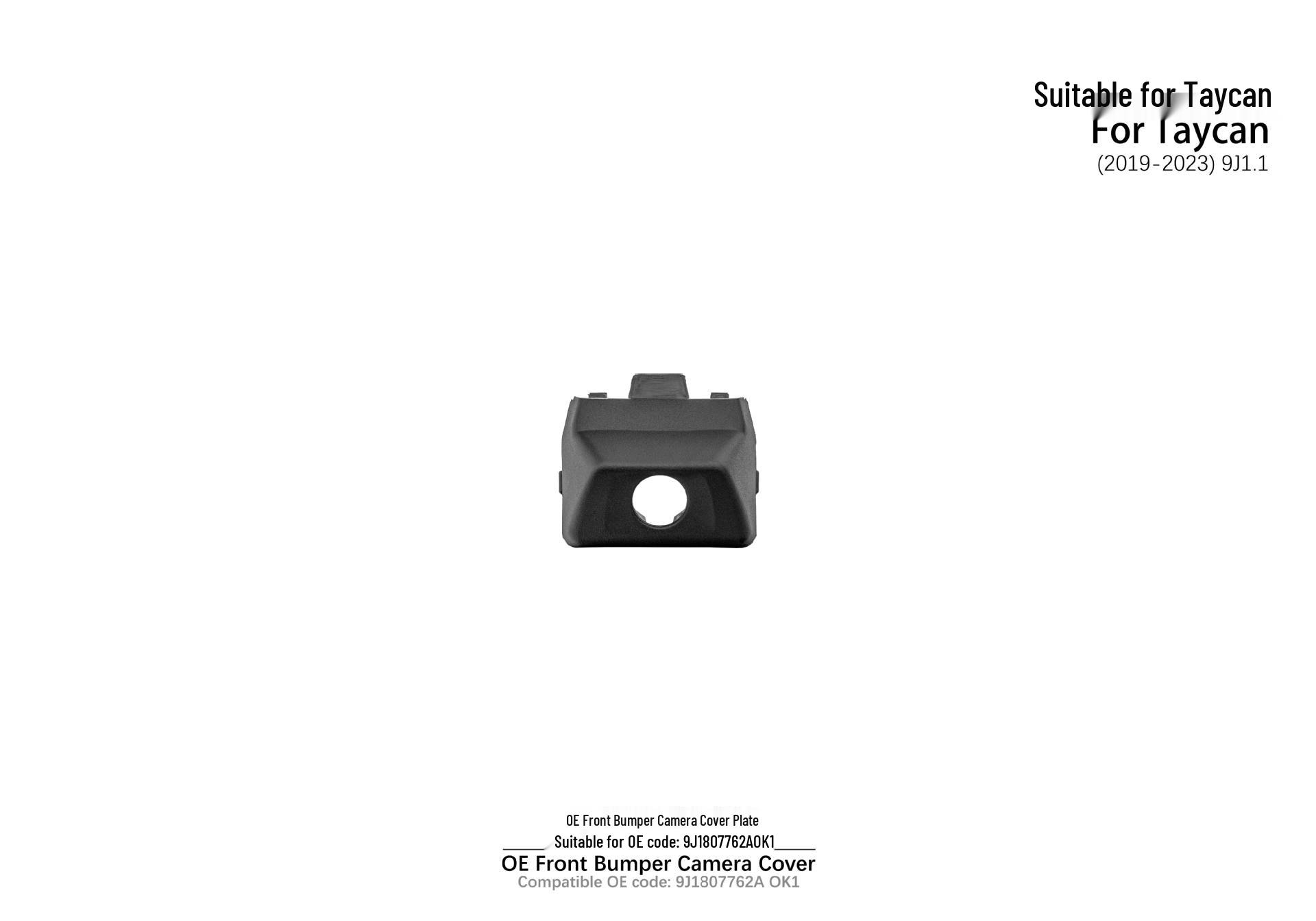 Front Bumper Camera Cover for 2019-2023 Porsche Taycan 9J1.1
