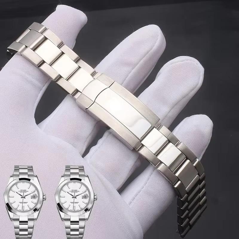 20mm 21mm For Rolex Oyster Perpetual Datejust DAYTONA SUBMARINER Luxury Men Watch Strap Stainless 904L Steel Watch Bracelet