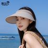 Summer Sun Hat Children's Versatile Fashion Pearl Empty Top Hat Headband Style Big Eaves Outdoor Sun Hat