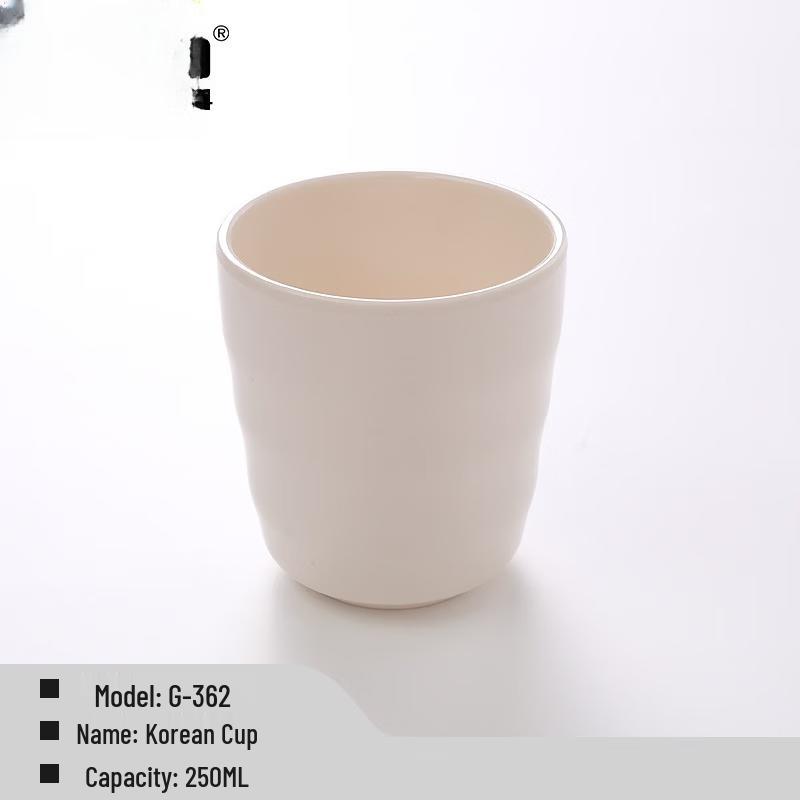 White Melamine Straight Buffet Cup