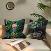 Cartoon Monster Jam Personalized Pillow Dust Cover Bedroom Kids Party Decoration Pillowcase Birthday Children Gift