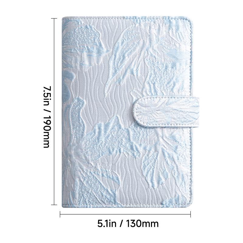 Creative A6 Loose-leaf Notebook with Zipper Bag - Macaron Floral Cash Budget Planner