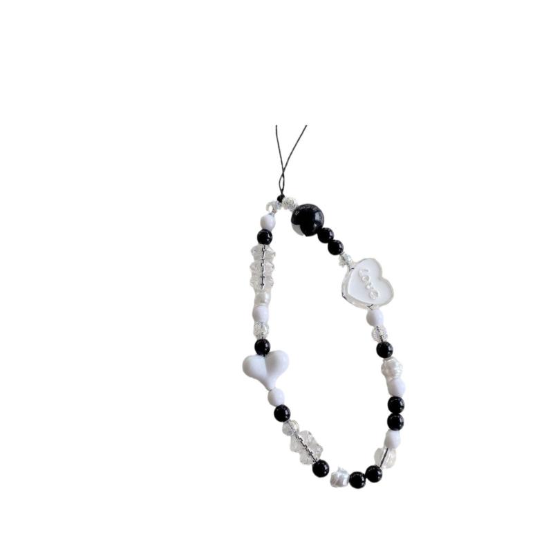 Elegant Handmade Beaded Keychain Pendant Mobile Phone Chain Strap Fashion Cellphone Rope Women Telephone Lanyard Jewelry