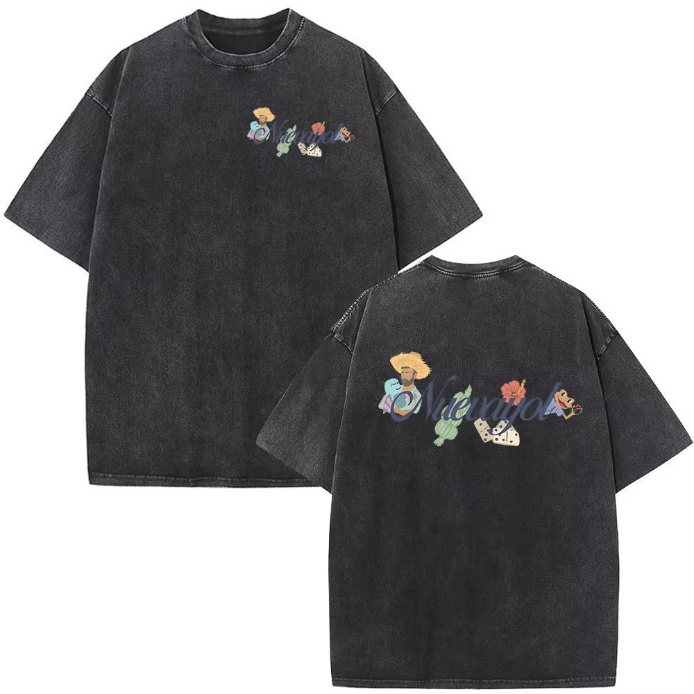 Washed Vintage Bad Bunny DTMF Residencia En El Choli Merch TShirts Debi Tirar Mas Fotos Tshirt Mens Hip Hop Oversized Tshirts