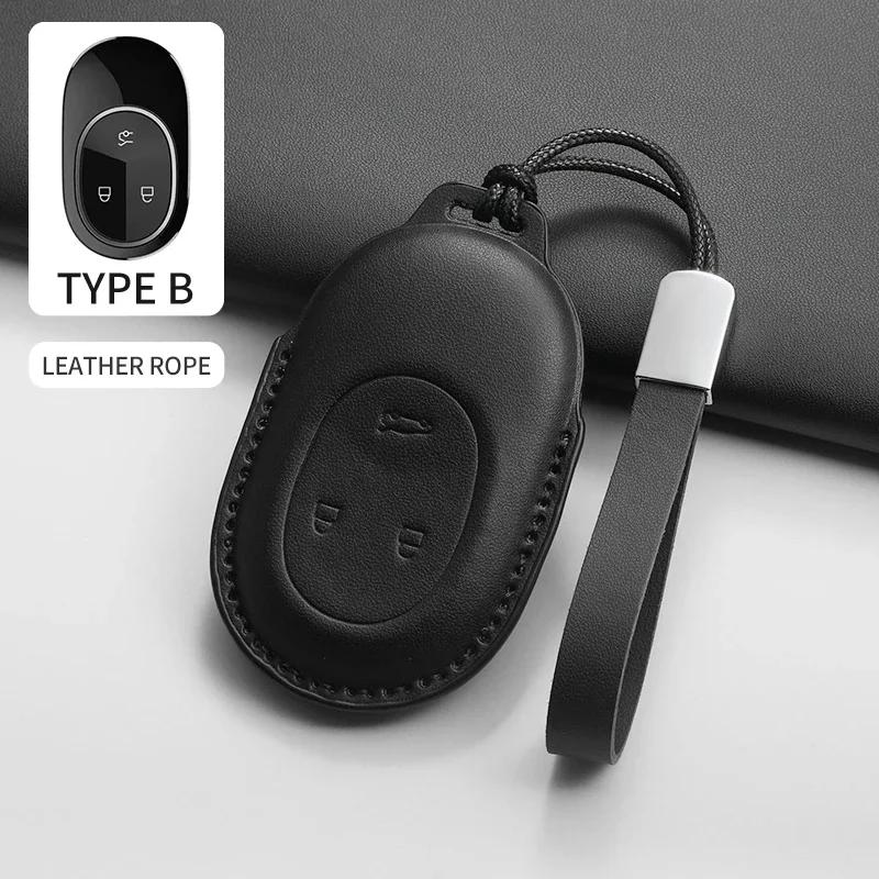 PU Leather Car Key Case Cover Holder Keychain Protective Shell for NIO ET5 ET7 2025 2025 2025 for Weilai NIO EC6 ET7 ES6 ES8
