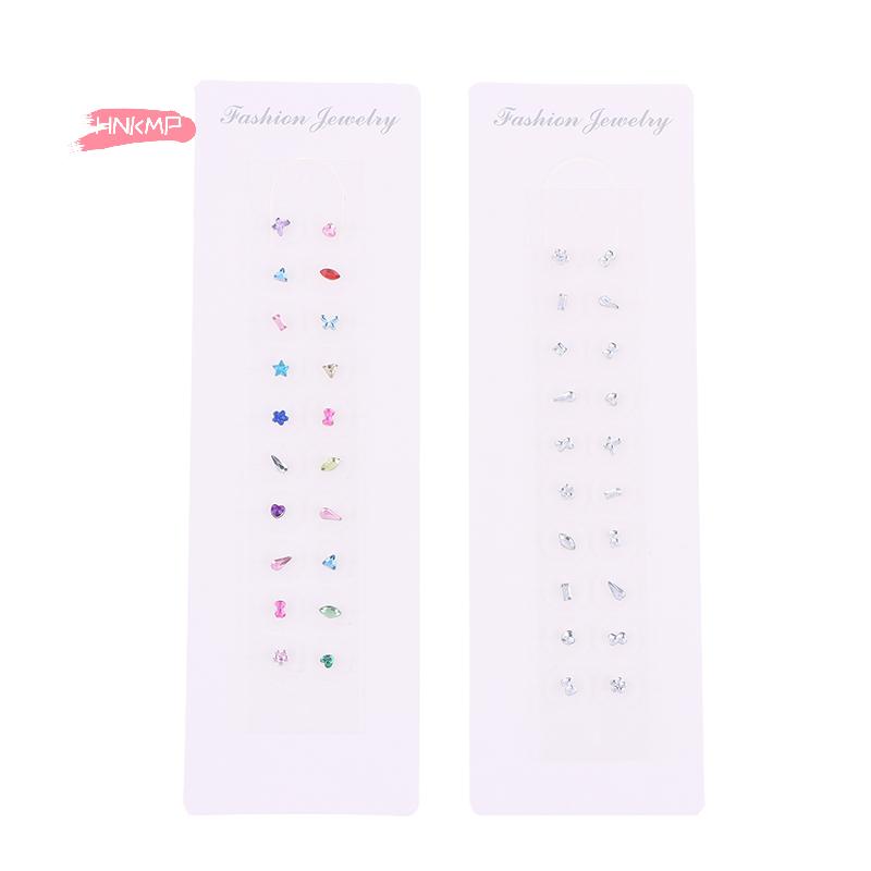 20 Pièces Graines d'Oreille Acupuncture Auriculaire Diamants Colorés Autocollants d'Oreille Jetables Patch d'Aiguille de Thérapie par Massage pour Massage d'Oreille