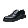 Fashion 2025 Trendy New Men's Leather Casual Shoes Retro Brown Brogue Shoes Luxurious Banquet Men's Formal Shoes High-end Quality