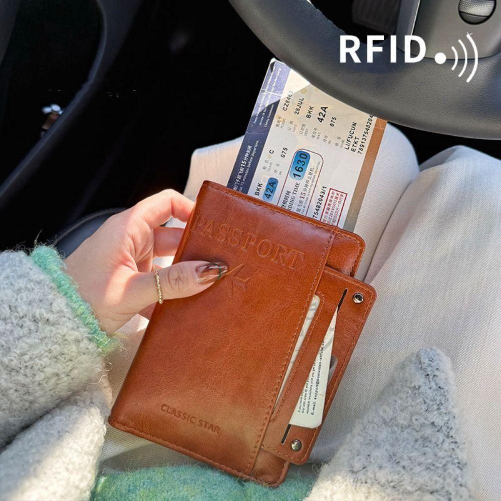 Minimalistischer RFID-Passhalter Einfacher Halter für Tickets und Karten Reiseaccessoires