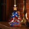 USA Patriotic Party Gift 250 Anniversary Christmas Ornament, America Years Tree Double Sided Printed Keepsake Decoration, 1776-2026 2D Acrylic Hanging