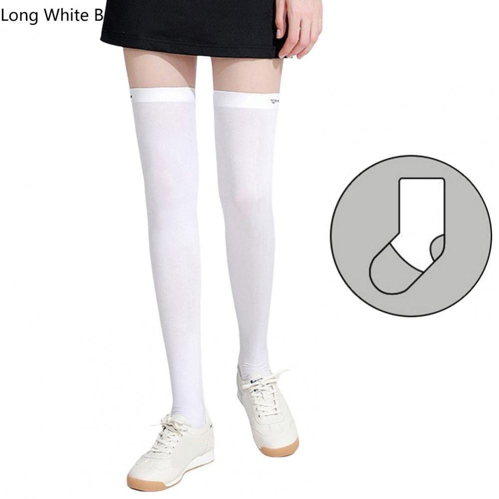High Socks Leggings Socks Ice Silk Over Knee Riding Socks Golf Stockings Leg Cover Sports Socks