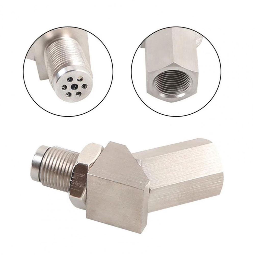 1pcs Universal Steel SS304 Check Engine Light Spacer M18X1.5 CEL Catalyst Auto Mini O I6S0