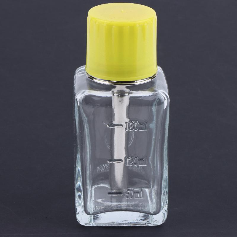 Nail Glass Bottle Press Funnel Press Type Bottle Nail Remover Water Empty Bottle Cleaning Liquid Crystal Hydraulic 180Ml