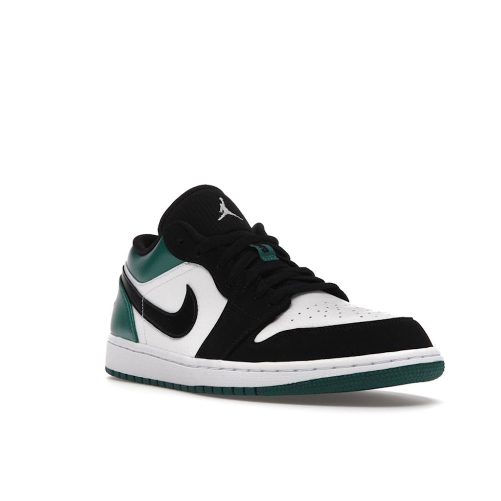 Air Jordan 1 Low Mystic Green Unisex Sneakers White Black-Mystic-Green 553558-113