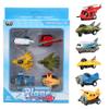 Mini Stimulation Alloy Plane Model Set Pull Back Toy Aircraft for Children Kid Gift