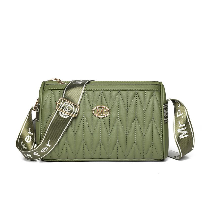 Trend women's bags 2025 new PU pleated messenger bags women's small bags women's shoulder bags tote bags