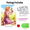 Disney Rapunzel pearl painting handmade diy pearl art painting simple living room hanging painting decoration