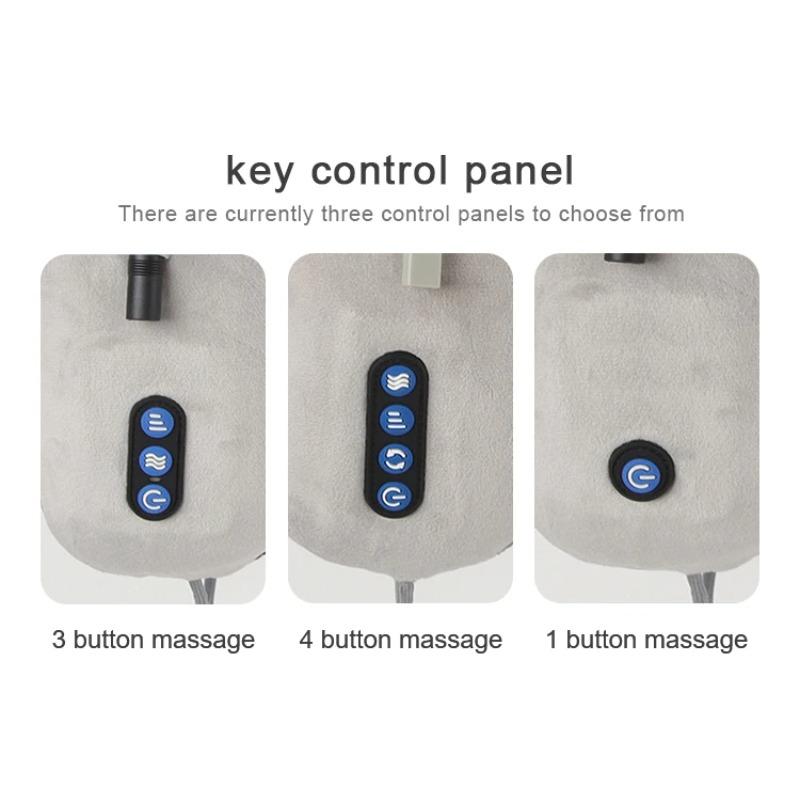 High Quality U-Shaped Electric Massager Pillow Multifunctional Home And Travel Neck Vibrator Kneading Function
