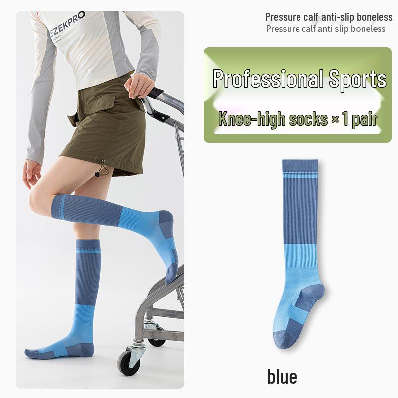 Women's Professional Compression Calf Socks for Cycling, Running, and Jump Rope - Autumn/Winter Slimming Fit