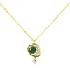 Yi Xuan Iridescent Moonstone Star & Moon Necklace - 2025 Clavicle Chain Fashion.