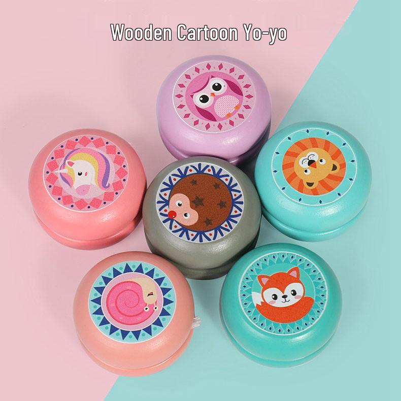 Creative Cartoon Wooden Yo-yo Toy for Kids