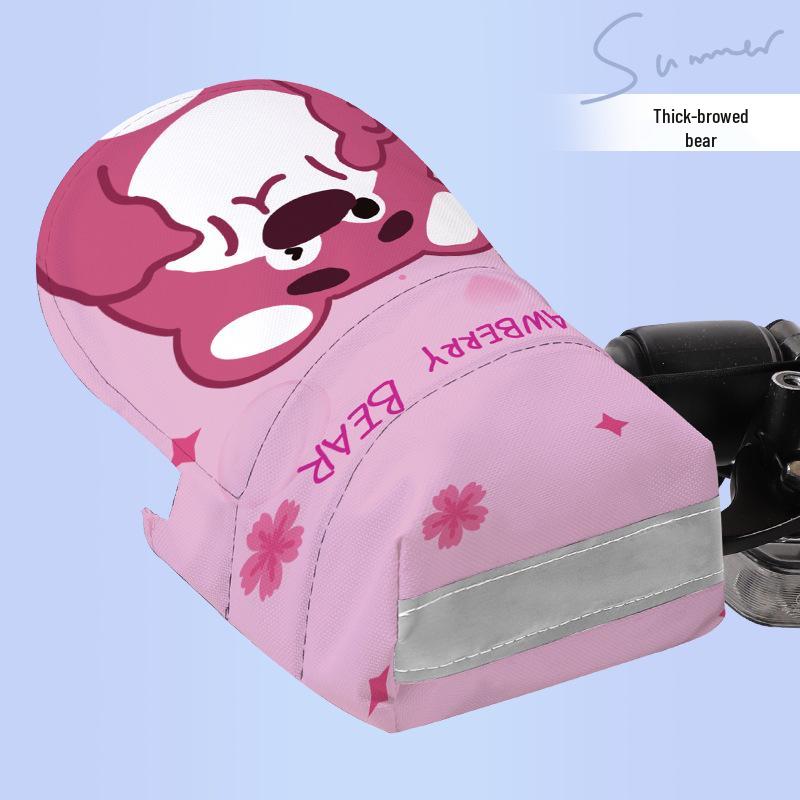 

Electric Motorcycle UV-Protection Handlebar Gloves: Summer Heat Insulation. One Size