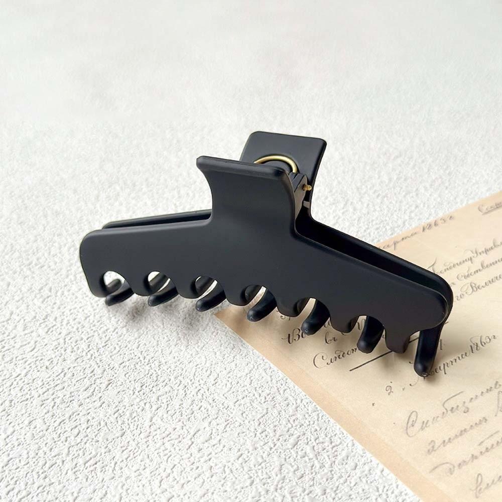 Koreanischer Stil Silikon Haiklammer Quadratische Gerade Linie Form Haarkralle Geschenke