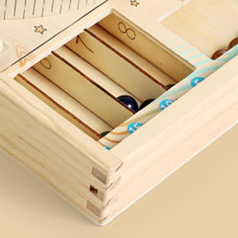 Colorful Wooden Marble Runs Toy Rolling Ball Game Toy for Children Kids Creative 3D Track Building Spatial Awareness