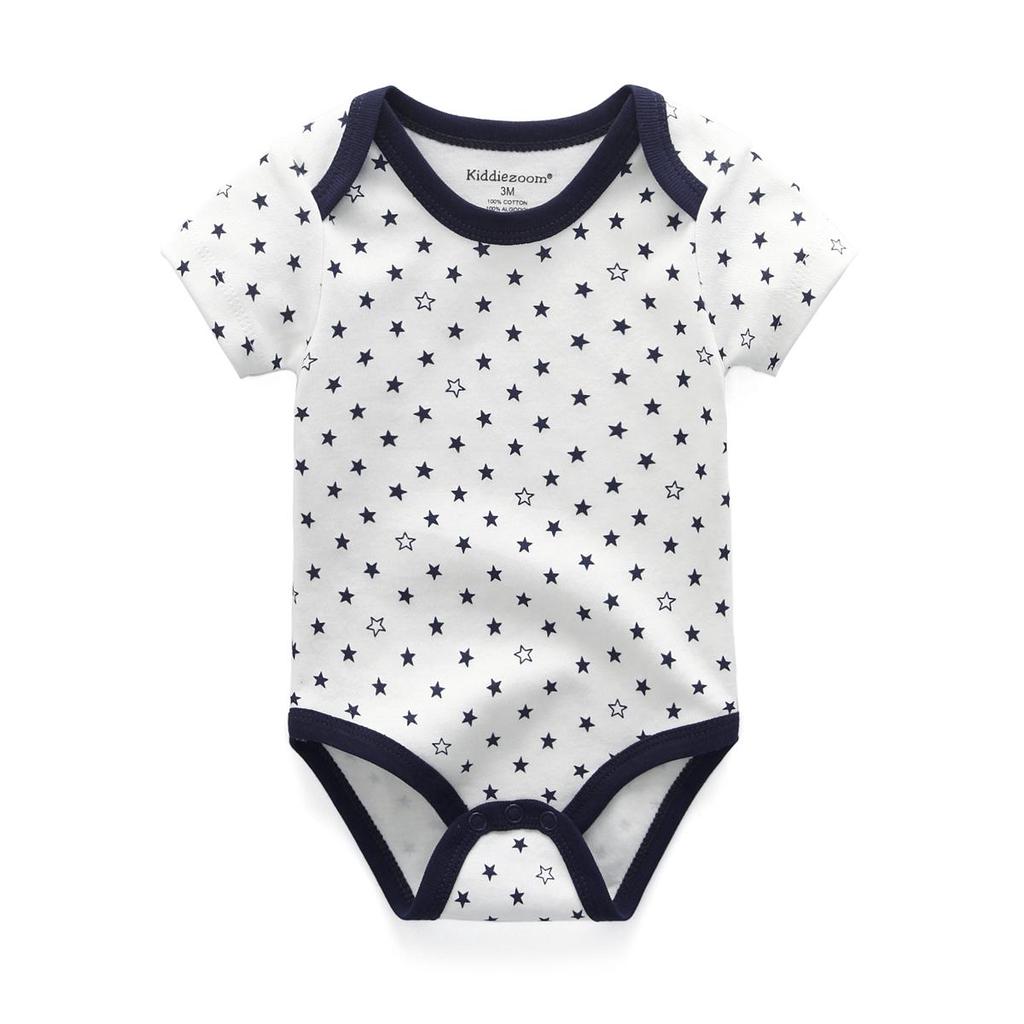 Newborn Baby Boy Clothes Kiddiezoom Cotton O-Neck Short Sleeve Baby Bodysuits Clothing