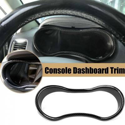 Carbon Fiber Interior Dashboard Meter Cover Trim Decor for Dodge Durango 2014-20