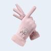 Windproof Cycling Gloves Warm Outdoor Sports Gloves Fashion Thickened Thermal Gloves  for Women