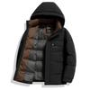 Men's Down Jacket Fashionable and Casual Middle-aged Father's Winter Clothing Removable Hat Thickened To Prevent Cold and Keep Warm