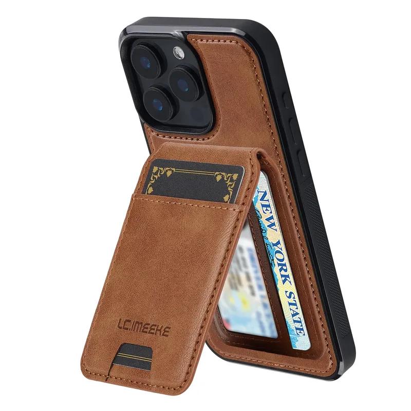 Detachable Magnetic 2 In 1 Leather Case For iPhone17 16 15 14 13 12 11 Pro XS Max Air Plus SE Card Pocket Phone Cover