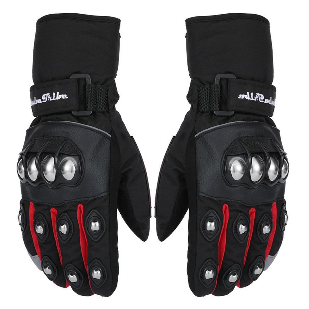 Men Women Full Finger Touchscreen Motorcycle Gloves Winter Motorcycle Gloves Warm Climbing Waterproof Ski Scooter Gloves