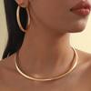 Minimalist Bohemian Round Choker Earrings Set - European and American Vacation Style