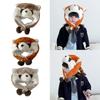 Herbst Winter Warme Mützen Kinder Ohrenklappenmütze Niedliche Kleiner Panda Mütze Winddichte Ohrenschutzmützen für Jungen Mädchen 3-10 Jahre