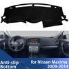 For Nissan Maxima 2009-2014  Dashboard Cover Pad Sun Protection Pad UV Protection Mat Left and Right Hand Drive